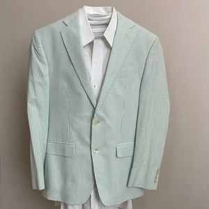 LAUREN by RALPH LAUREN men’s 36S seersucker blazer